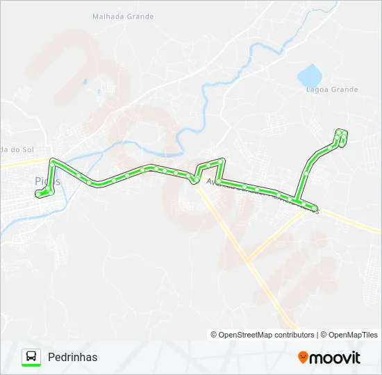 01 PANTANAL / CENTRO Bus Line Map