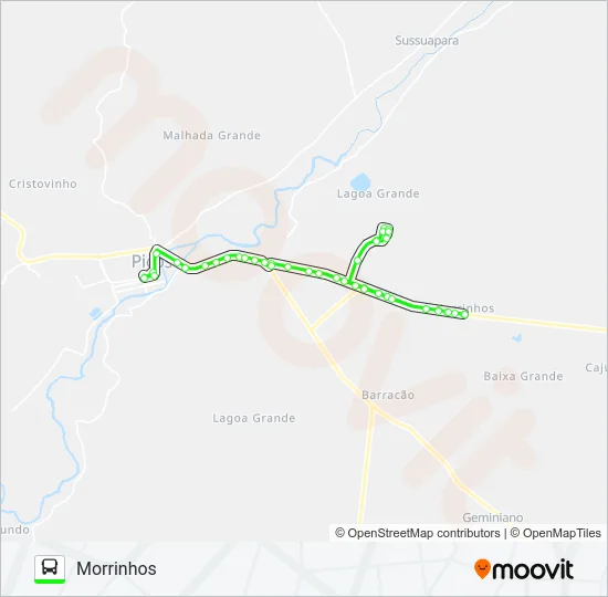 01 PANTANAL / CENTRO Bus Line Map