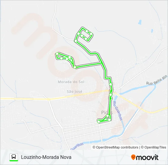 01 PANTANAL / CENTRO Bus Line Map
