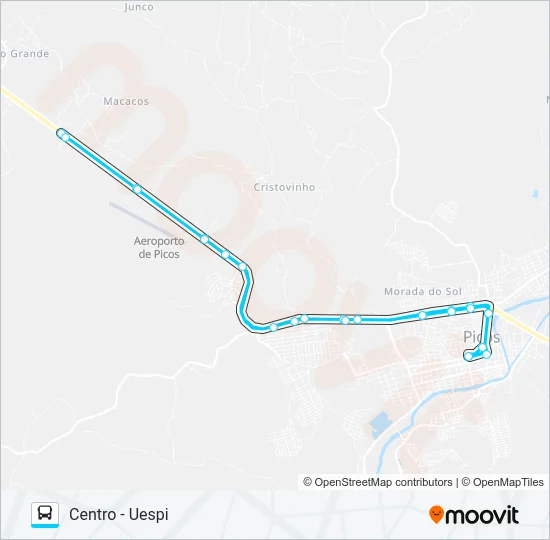 03 PANTANA / CENTRO /PEDRINHAS Bus Line Map