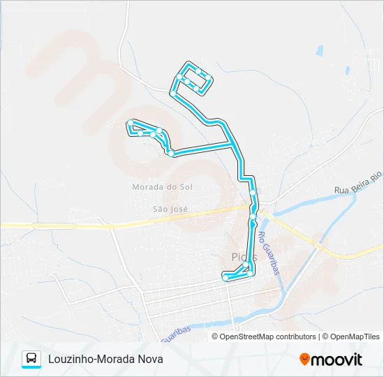 03 PANTANA / CENTRO /PEDRINHAS Bus Line Map
