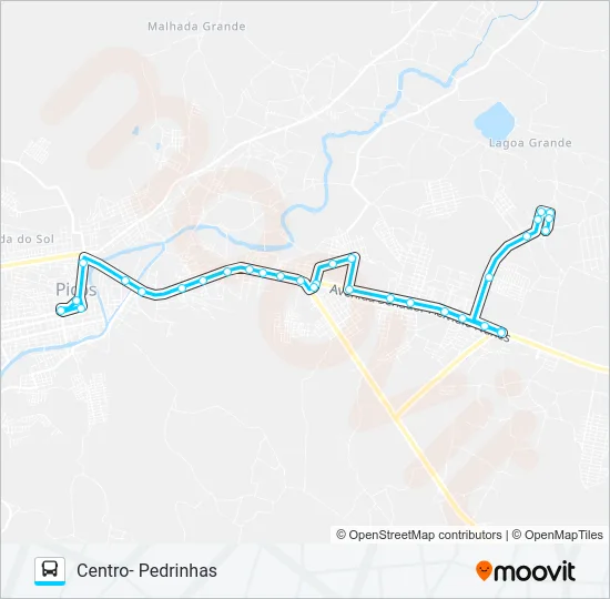 03 PANTANA / CENTRO /PEDRINHAS Bus Line Map