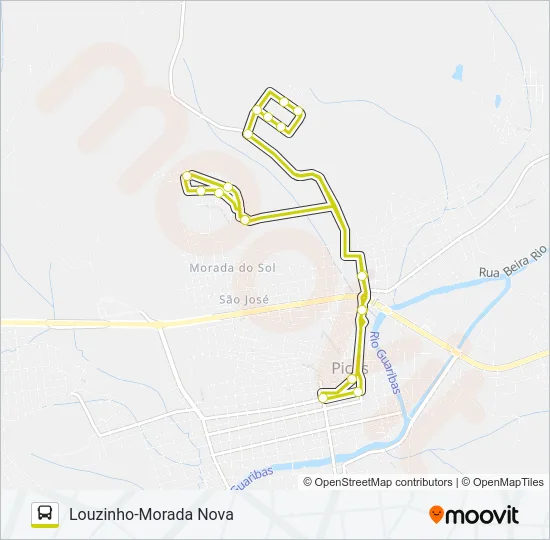 14 MORRINHOS / PANTANAL / CENTRO Bus Line Map