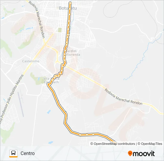 119 DEMÉTRIA - CENTRO Bus Line Map