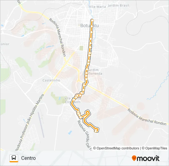 108 MARIA LUIZA - CENTRO Bus Line Map
