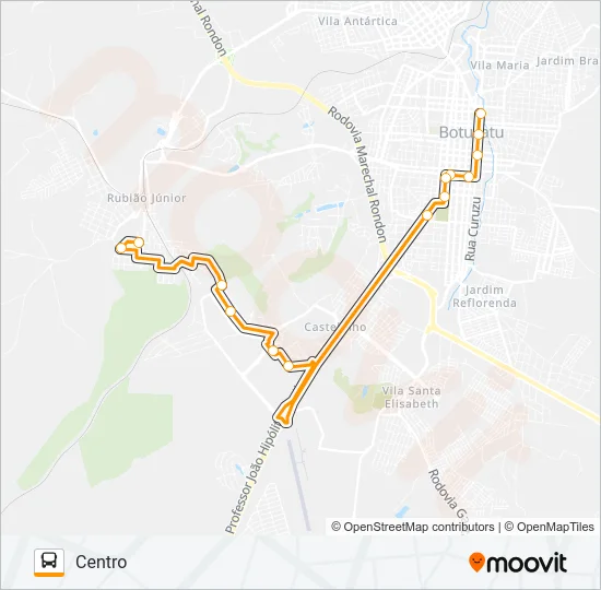 114 SANTA ELIZA - CENTRO Bus Line Map
