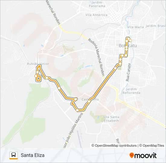 114 SANTA ELIZA - CENTRO Bus Line Map