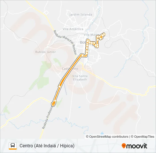 103 JARDIM BRASIL - CENTRO Bus Line Map