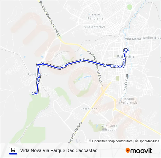 219 VIDA NOVA - CENTRO Bus Line Map