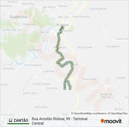 ZANTÃO Bus Line Map