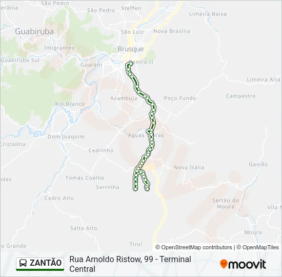 ZANTÃO Bus Line Map