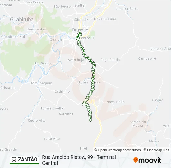 ZANTÃO Bus Line Map