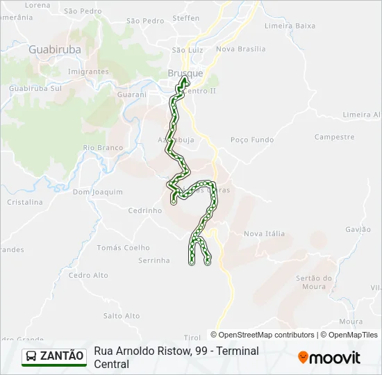 ZANTÃO Bus Line Map