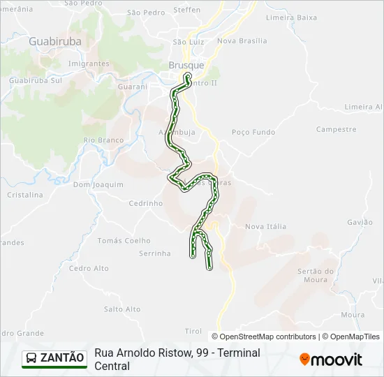 ZANTÃO Bus Line Map