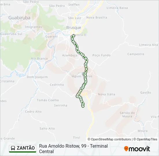 ZANTÃO Bus Line Map