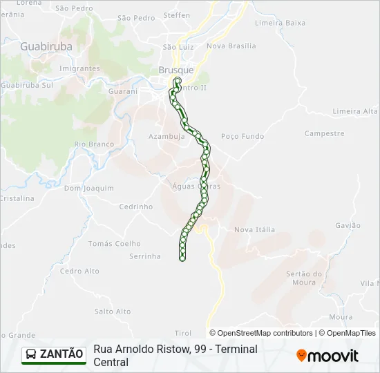 ZANTÃO Bus Line Map