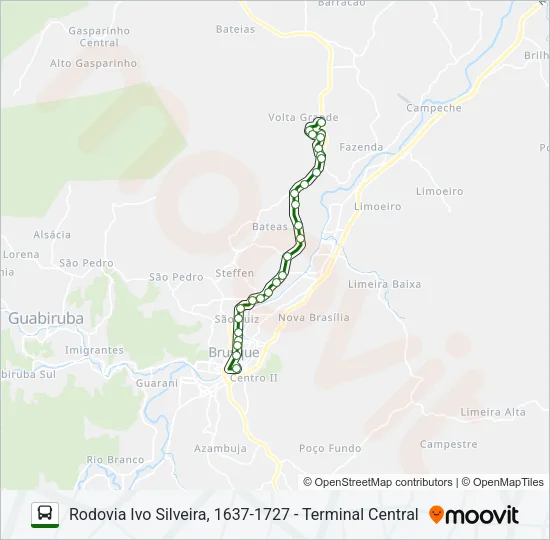 BARRACÃO Bus Line Map