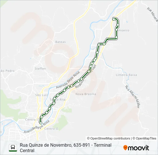 PLANALTO Bus Line Map
