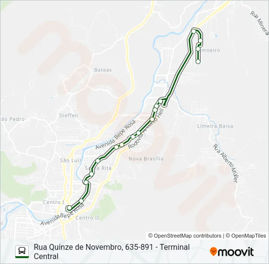 PLANALTO Bus Line Map
