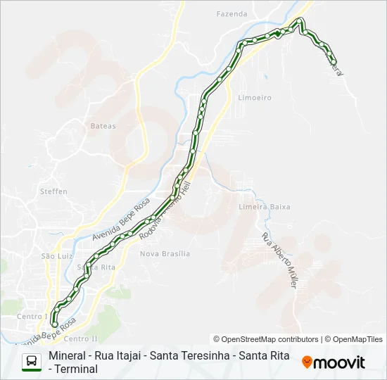 SOROCABA Bus Line Map