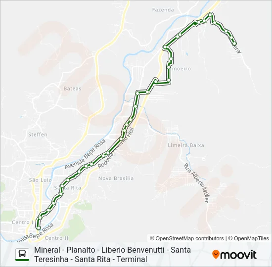 SOROCABA Bus Line Map