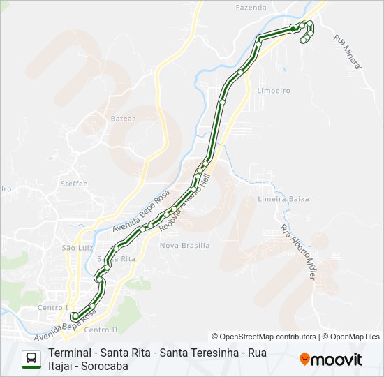 SOROCABA Bus Line Map