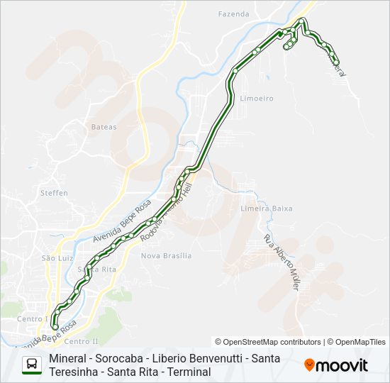 SOROCABA Bus Line Map