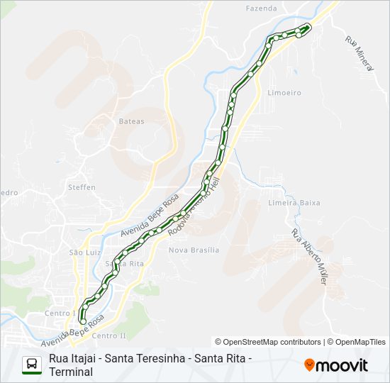 SOROCABA Bus Line Map