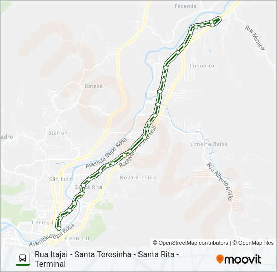 SOROCABA Bus Line Map