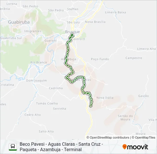BECO PAVESI Bus Line Map