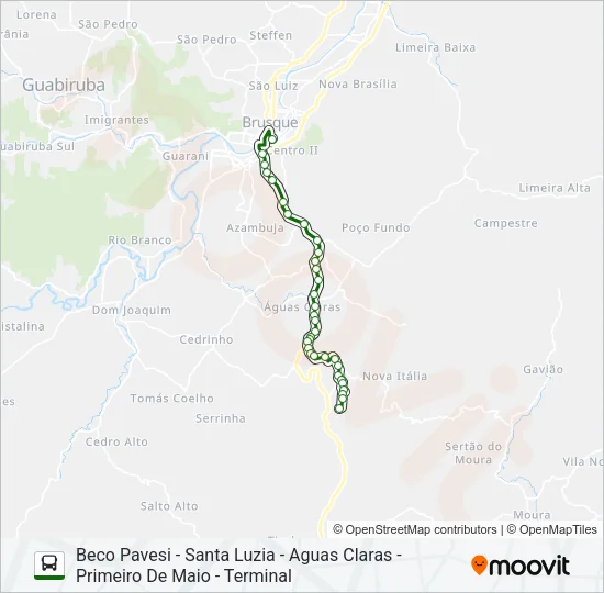 BECO PAVESI Bus Line Map