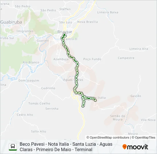 BECO PAVESI Bus Line Map