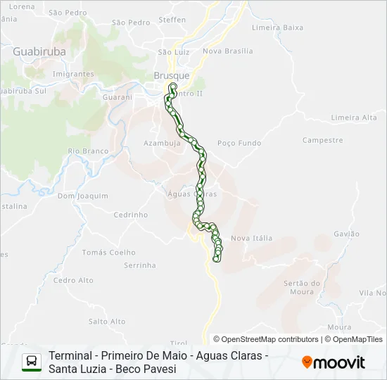 BECO PAVESI Bus Line Map
