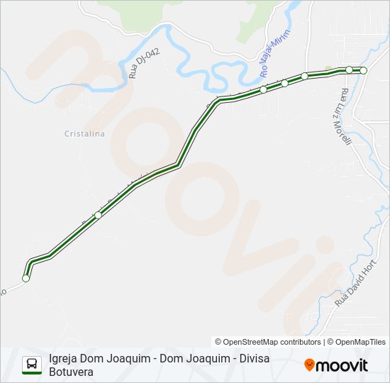 Mapa da linha DOM JOAQUIM de ônibus