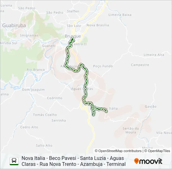 NOVA ITÁLIA Bus Line Map