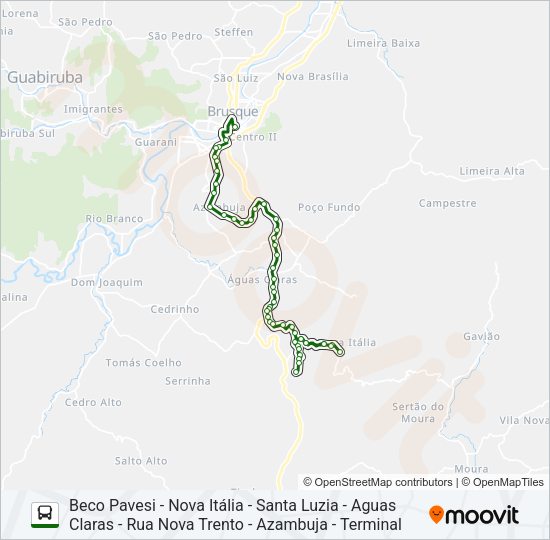 NOVA ITÁLIA Bus Line Map