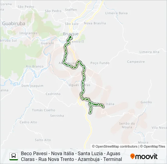 NOVA ITÁLIA Bus Line Map