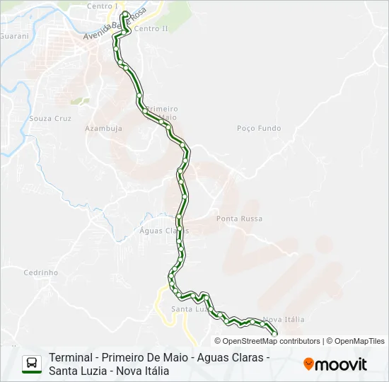NOVA ITÁLIA Bus Line Map
