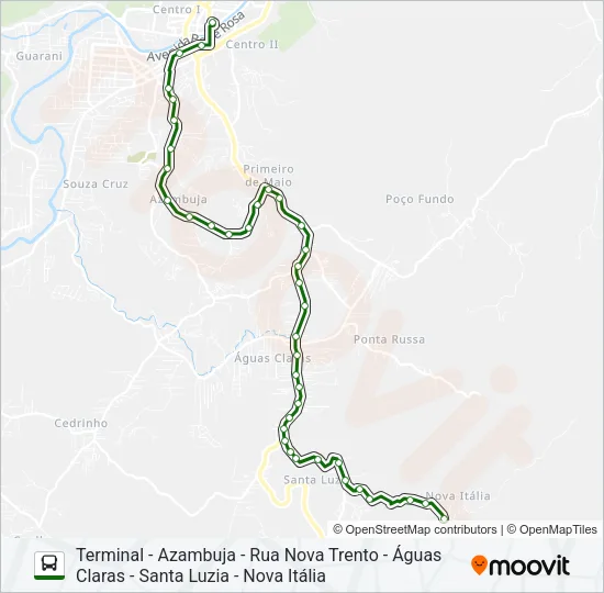 NOVA ITÁLIA Bus Line Map