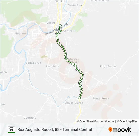 AGUAS CLARAS Bus Line Map