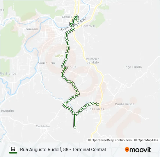 AGUAS CLARAS Bus Line Map