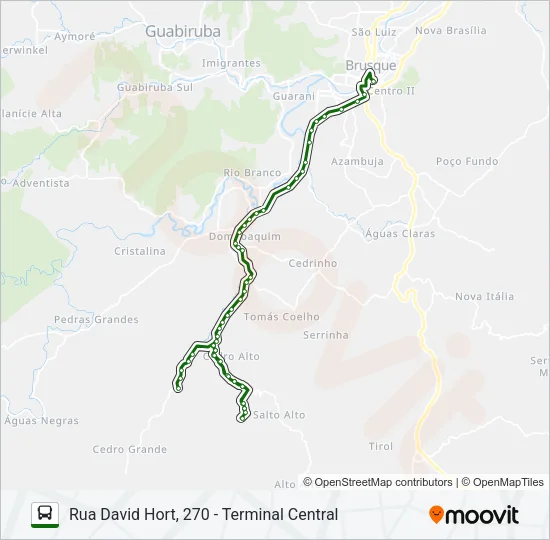CEDRO GRANDE Bus Line Map