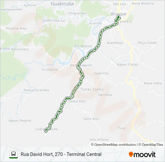 CEDRO GRANDE Bus Line Map
