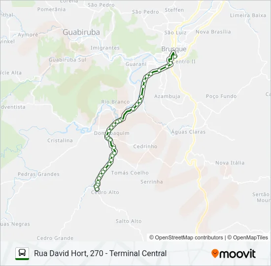 CEDRO GRANDE Bus Line Map