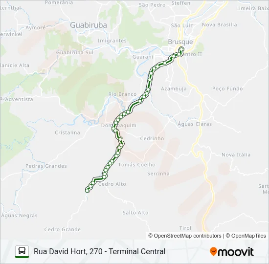CEDRO GRANDE Bus Line Map