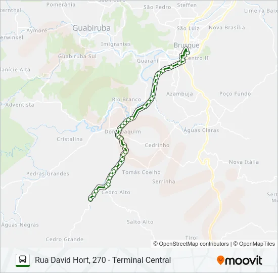 CEDRO GRANDE Bus Line Map