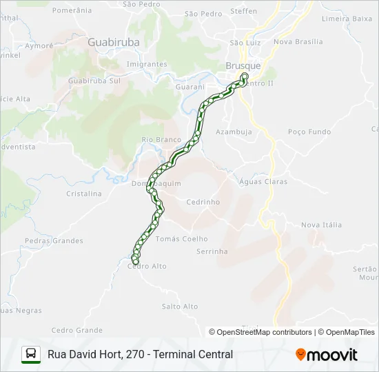 CEDRO GRANDE Bus Line Map