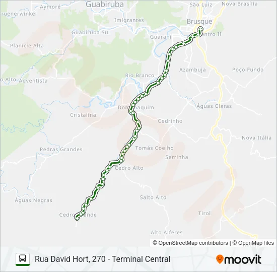 CEDRO GRANDE Bus Line Map