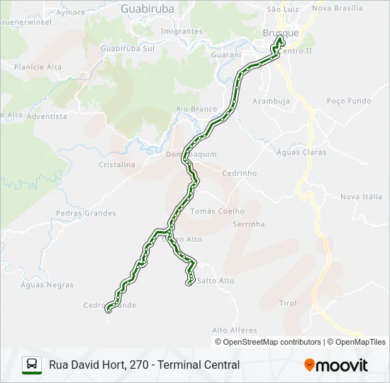 CEDRO GRANDE Bus Line Map