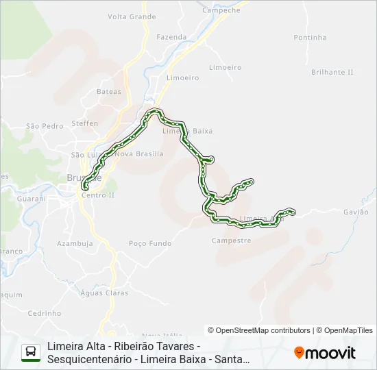 LIMEIRA ALTA Bus Line Map